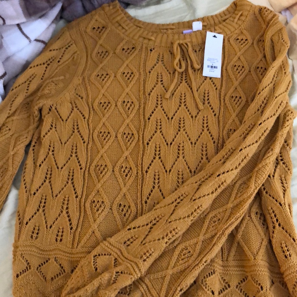 NWT Harriet Pointelle Balloon Sleeve Sweater - Picture 3 of 4